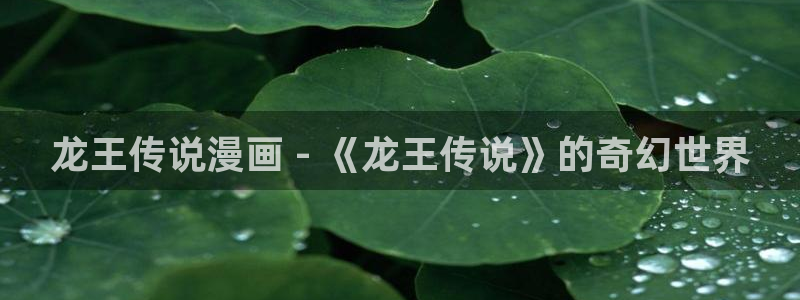 韩漫画头像：龙王传说漫画 - 《龙王传说》的奇幻世界